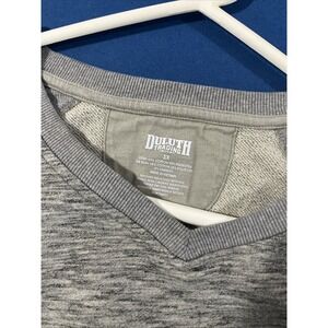 Duluth Women's Sweatshirt Size 1X Gray Ooh-La-Loop French Terry Comfort Movement